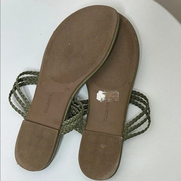 Talbots Green Braided Thong Sandals - Picture 6 of 6